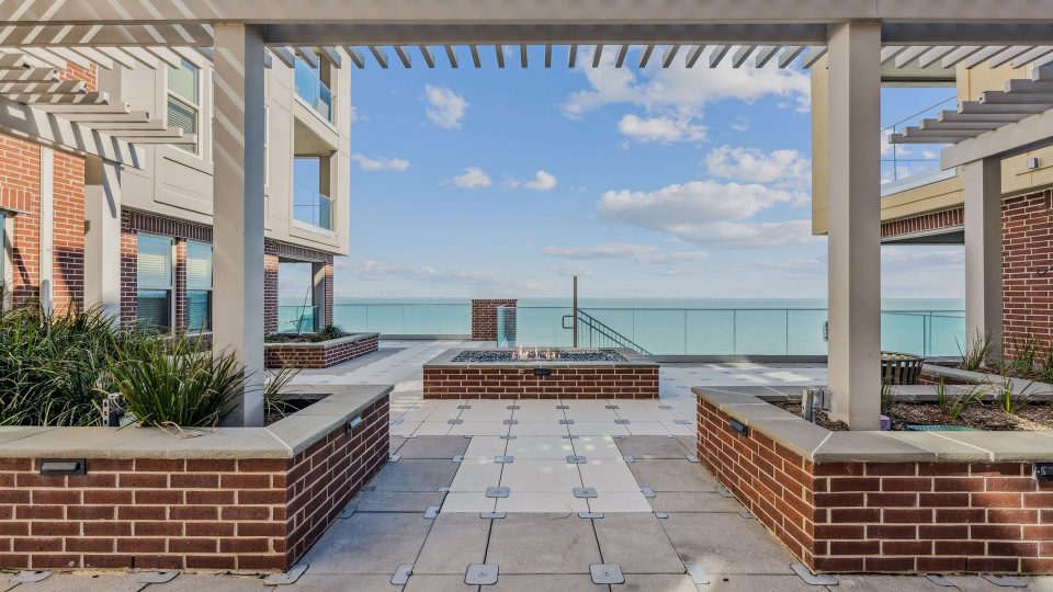 the patio area at The  Alexa