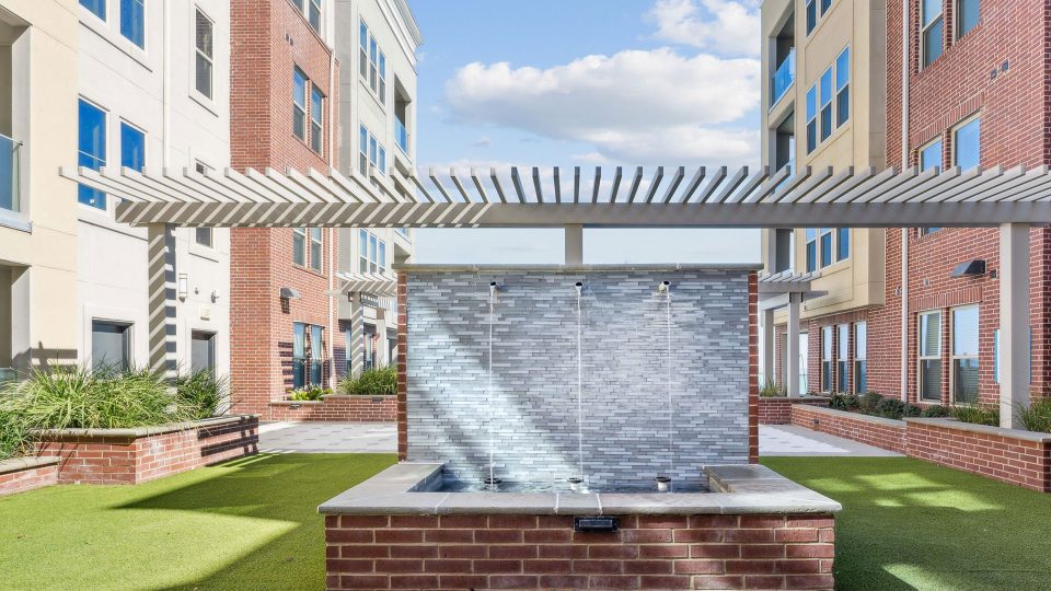 the courtyard at The  Alexa